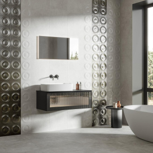 Плитка Kerama Marazzi Арль серый структура мат. рект. декор (20x20) арт. KMD2OBE002BR